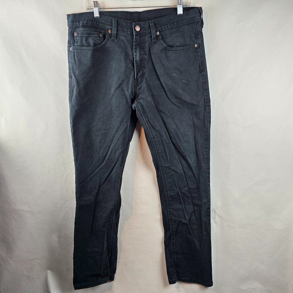 Levis 541 Mens Jeans 34x32 Black Athletic Taper Denim Pants Casual Stretch
